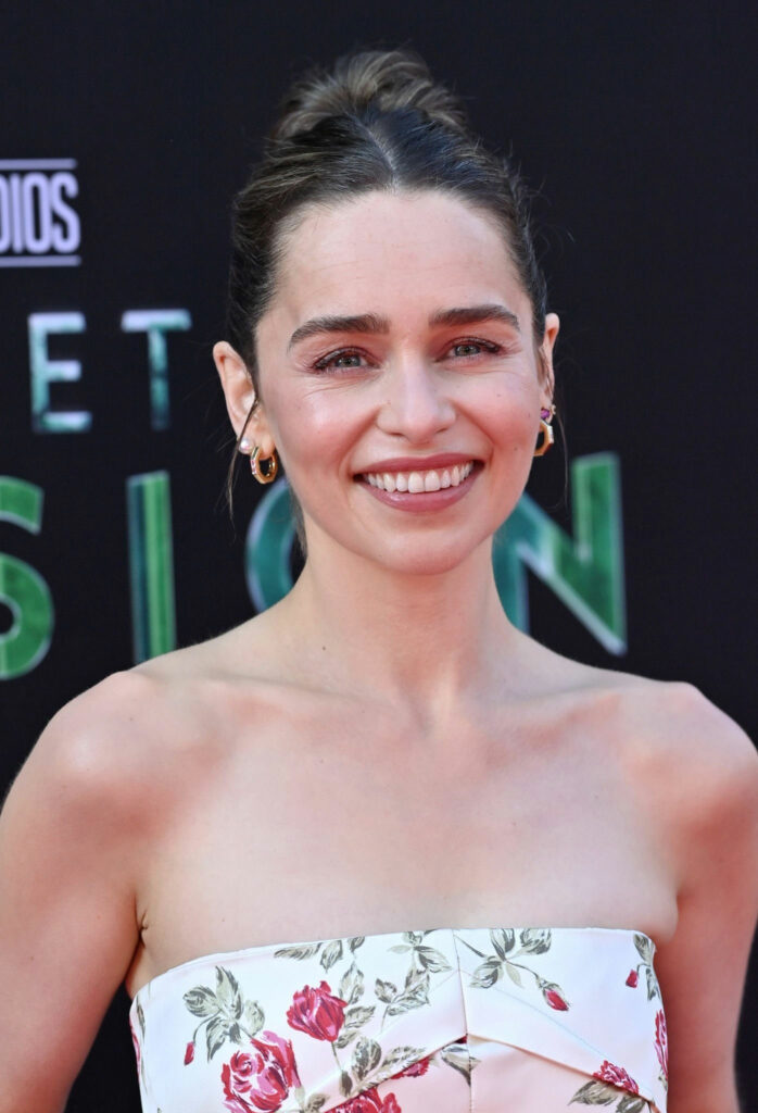 Emilia Clarke Secret Invasion Launch Event Satiny