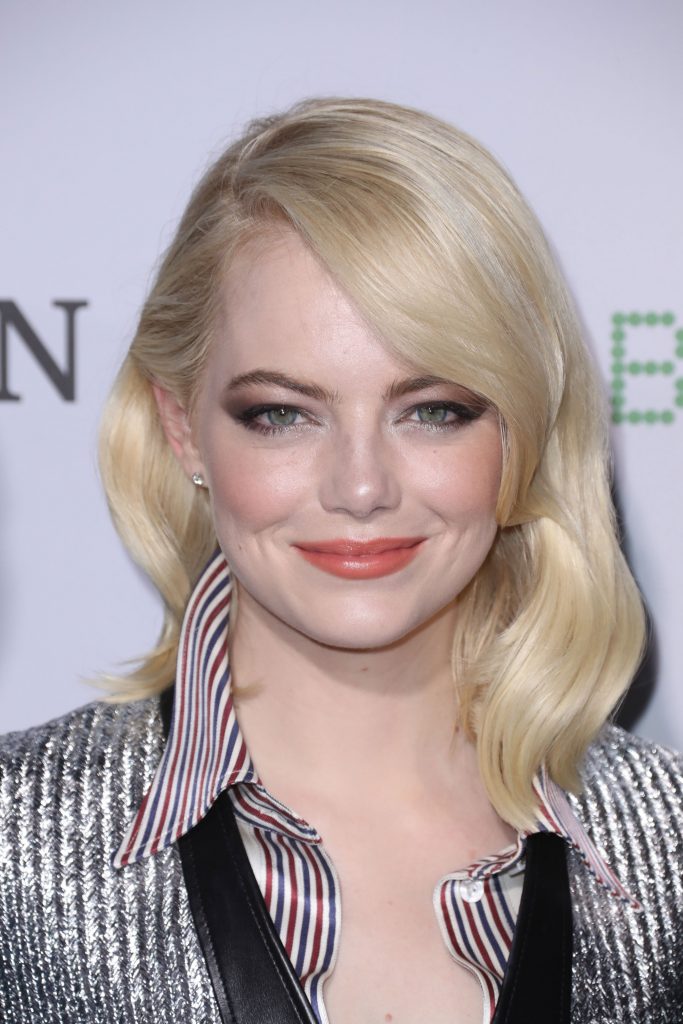 Emma Stone Battle Of The Sexes Premiere Satin Satiny 1042